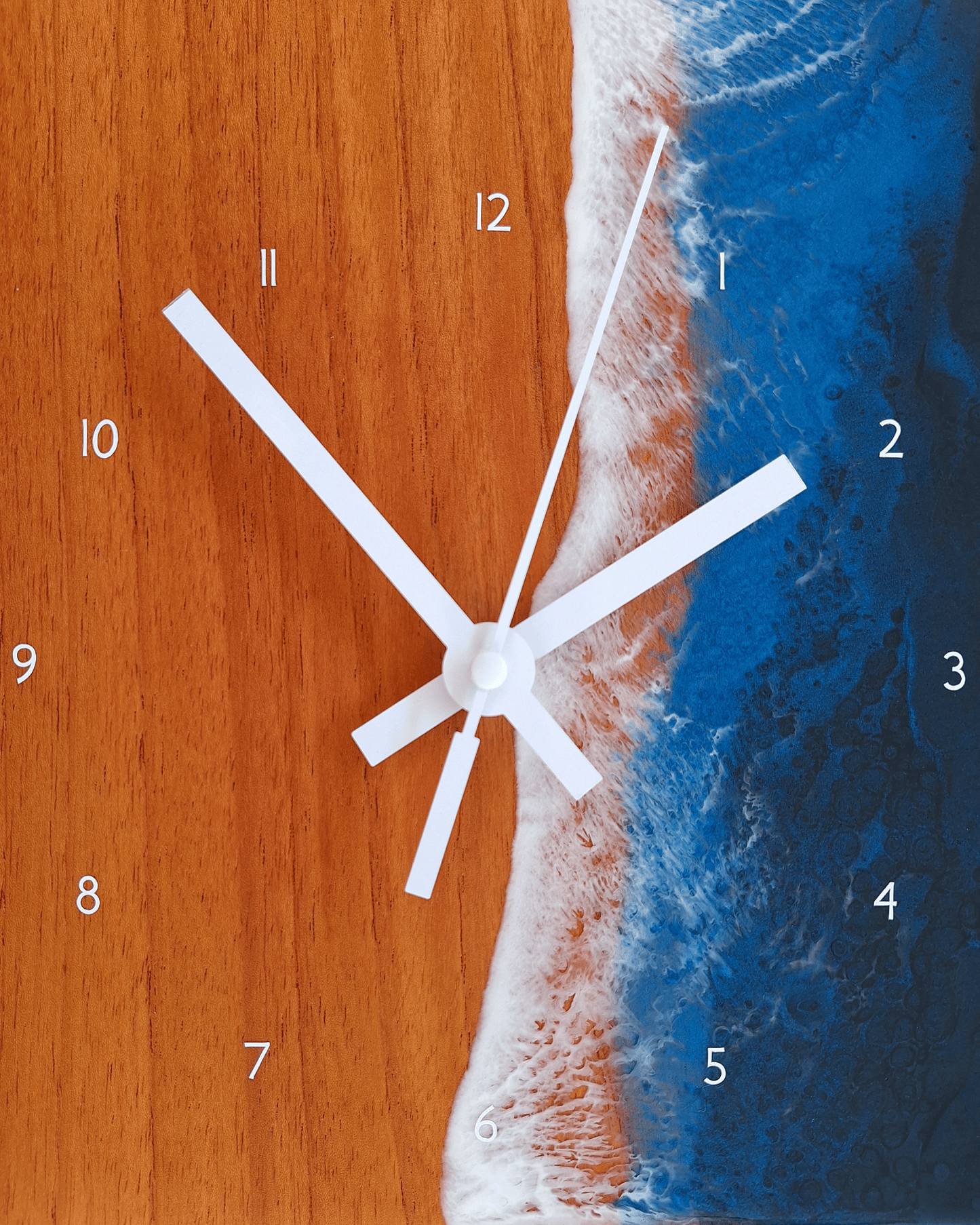 Detail of the tide and time clock