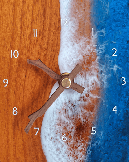 Detail of the dual clock showing the regular clock